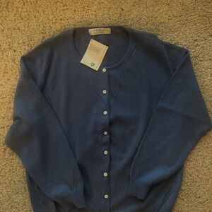 Blue Cashmere Sweater XL